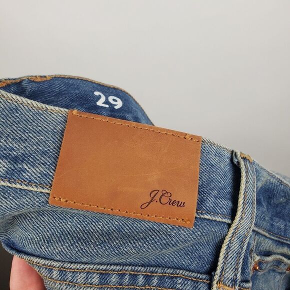 J. CREW BA646 Slouchy boyfriend jean in Southern Sky wash Mid Rise Rips Holes - Picture 11 of 12